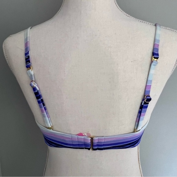 Victoria's Secret Angel Convertible Bikini Top- 32DD- Escape Stripe multicolor - Picture 10 of 11
